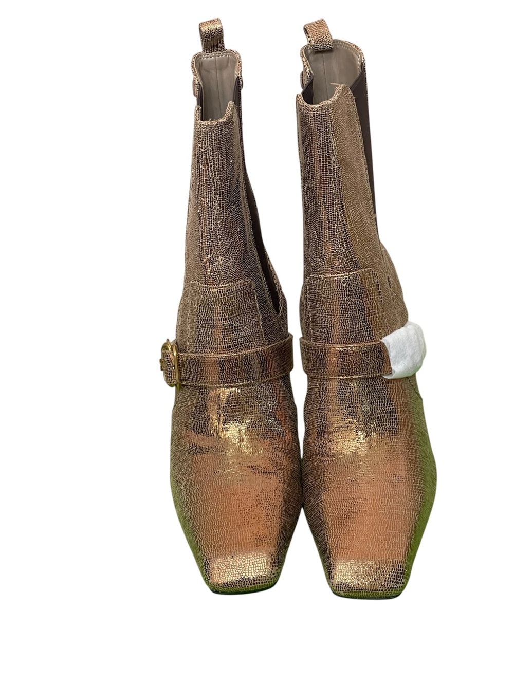 Sam Edelman Women's Suzette
Deep Gold Metallic Chelsea Boot
New Size 8.5” - Picture 2 of 11